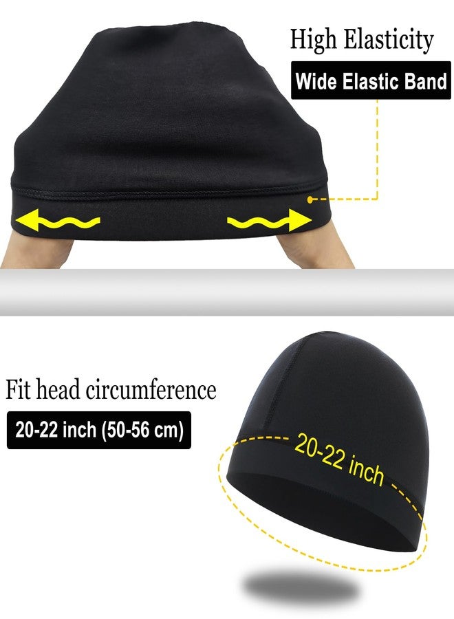vidsel 2PCS Cotton Stocking Wave Cap for Men, Wave Caps for 360 540 720 Waves, Good Compression Over Durag Sleeping Skull Hat - Image 5
