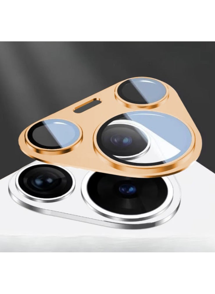 حامي عدسة الكاميرا لهواوي بورا 80 برو / بورا 80 برو +، تغطية كاملة زجاج مقسى 9H، غطاء حلقة، لوحة معدنية غير لامعة، متوافق مع الجراب (تيتانيوم صحراوي) - Image 1