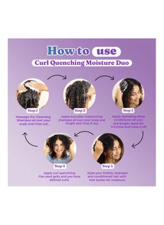 Fix My Curls Curl Quenching Moisture Styling Bundle For Curly And Wavy Hair Cruelty Free Vegan Moisture And Definition Frizz Control Solution 200gm Each  - Image 4
