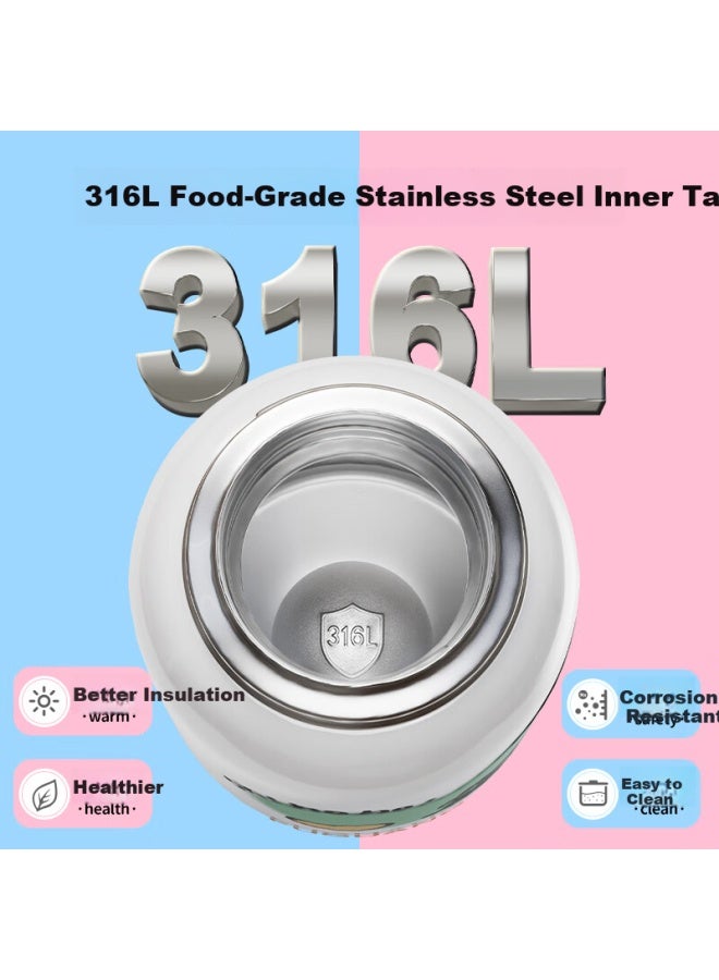 Fga Fuguang Children's Insulated Cup 316 Stainless Steel Women's High-value Straw Cup Student Large Capacity Flask 560ml