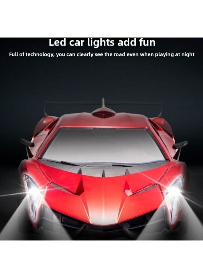 Generic Racing Boy Toy Remote Control Car Change Car Shape King Kong Robot Children's Toy Lambo Oversized Gini-Color:Red Bugatti Hand Gift Box-Proportion:Charging Version (1 Set Of Rechargeable Battery + Charger + Remote Control)  - Image 4