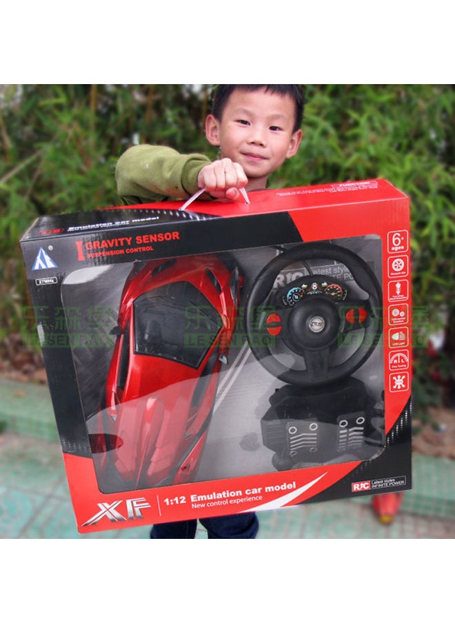 Generic Racing Boy Toy Remote Control Car Change Car Shape King Kong Robot Children's Toy Lambo Oversized Gini-Color:Red Bugatti Hand Gift Box-Proportion:Charging Version (1 Set Of Rechargeable Battery + Charger + Remote Control)  - Image 2