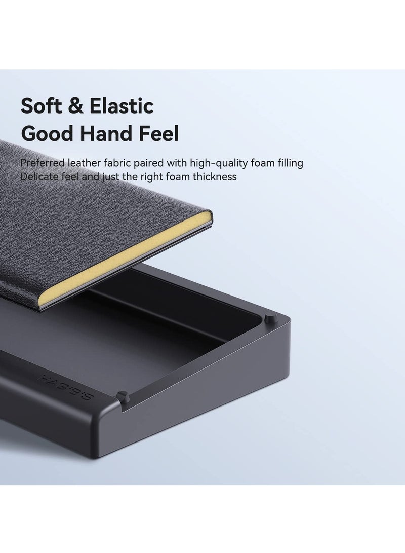 SYOSI Keyboard Wrist Rest Pad with Desktop Partition Storage Case, Ergonomic Soft Memory FoamN Anti-Slip Rubber Base, for Computer Keyboard, Laptop, Office, Home  - Image 3