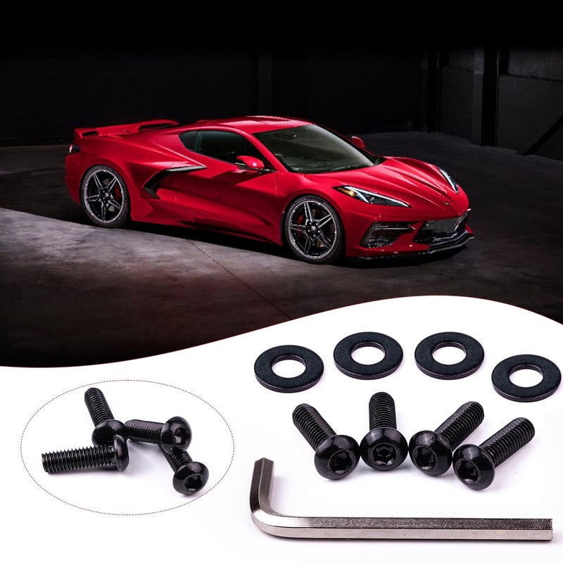 gtpartes Center Bolts 23155297 Set of 4for C7 Corvette Z06GS Spoiler Wickerbill4 Pcs