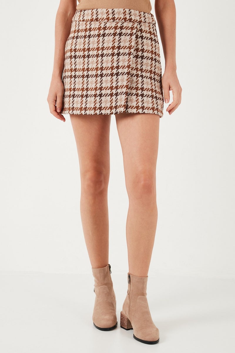 Lela Cotton Blend Regular Fit Winter Shorts Skirt Women's Shorts Skirt 61100015  - Image 4