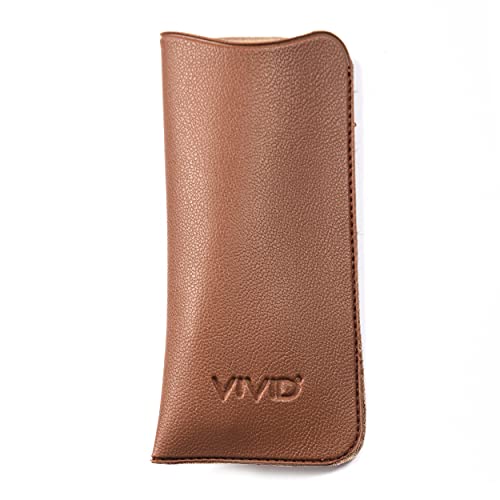 VIVID Vision Unisex Adult Lightweight Eyewear Specs Case Cover | Protect Eye Glasses | Chashma Dibbi | Spectacle Box | Open Flap | Artificial Leather | D-14 | Brown - Image 1