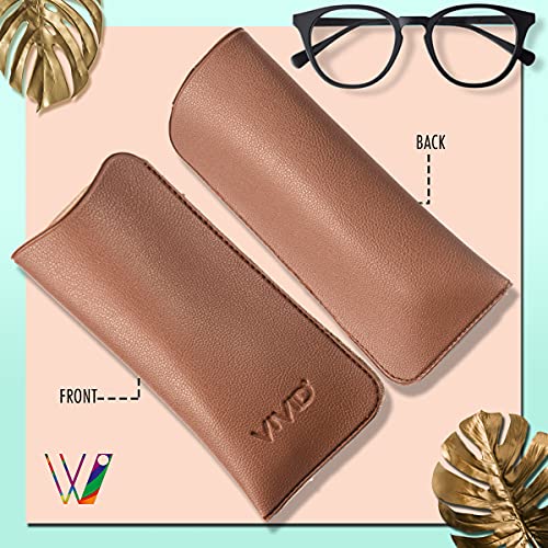 VIVID Vision Unisex Adult Lightweight Eyewear Specs Case Cover | Protect Eye Glasses | Chashma Dibbi | Spectacle Box | Open Flap | Artificial Leather | D-14 | Brown - Image 4