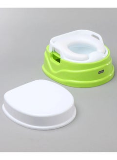 babyhug Babyhug Practico 4-in-1 Potty Chair for Kids, Anti-Slip, Splash Guard, Removable Bowl, 6 to 24 Months, 39 x 36.5 x 19.5 cm - Green  - Image 1