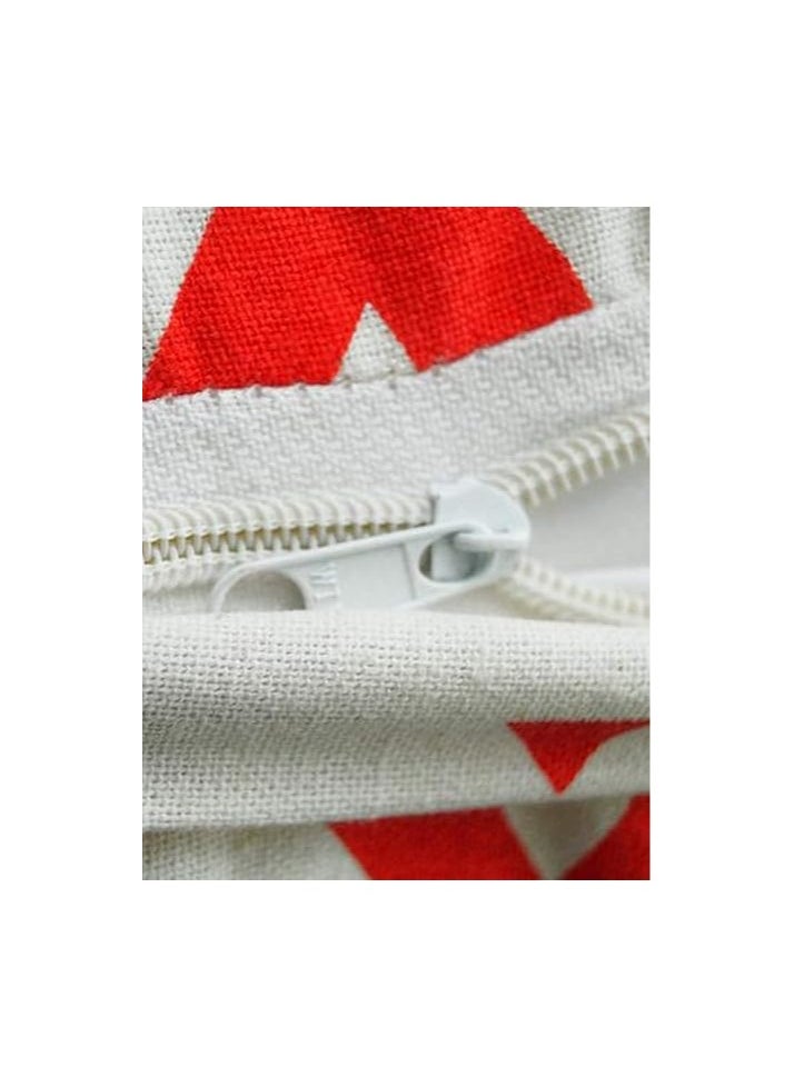 Story at Home Story at Home CH1212 Cotton Set Of 5 Premium Cushion Cover, Red, 49 cm x 40 cm  - Image 5