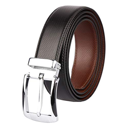 ZORO Men's Vegan Leather Reversible Belt for Men | RSCR-04 | Formal/Casual | Black/Brown - Image 1