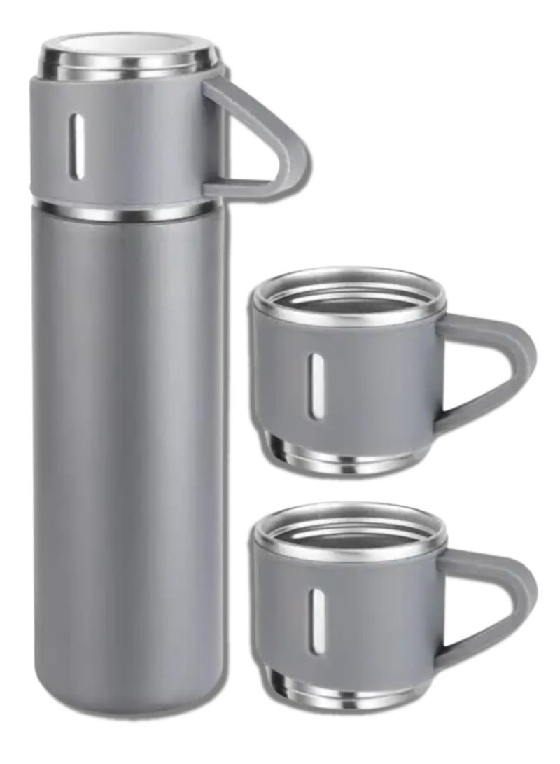 Spaceshoop 500Ml Gift Box Set Flask with 3 Cup Double-Layer Stainless Steel 304 Vacuum Thermos Coffee Tumbler Travel Mug Water Tea - Image 1