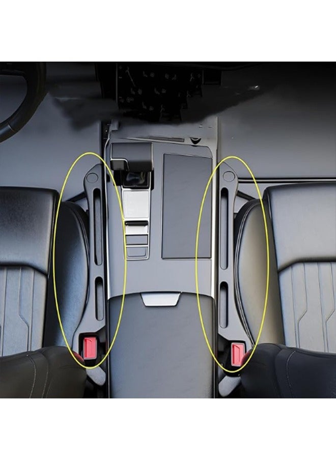 2-Piece PU Car Gap Filler, Grooved Storage Gap Organizer for Tightly Filling Seat Gaps,for Nissan, Mazda 6, Toyota Accord, Honda, Changan, Mercedes-Benz, BMW, Audiroove Storage Gap Organization,For Tightly Filling Seat Gaps,For All Models Car Accessories