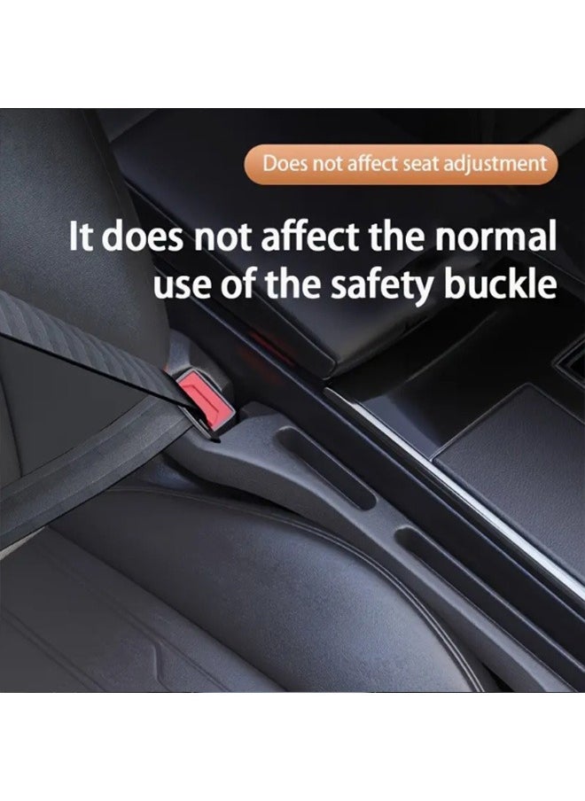 2-Piece PU Car Gap Filler, Grooved Storage Gap Organizer for Tightly Filling Seat Gaps,for Nissan, Mazda 6, Toyota Accord, Honda, Changan, Mercedes-Benz, BMW, Audiroove Storage Gap Organization,For Tightly Filling Seat Gaps,For All Models Car Accessories