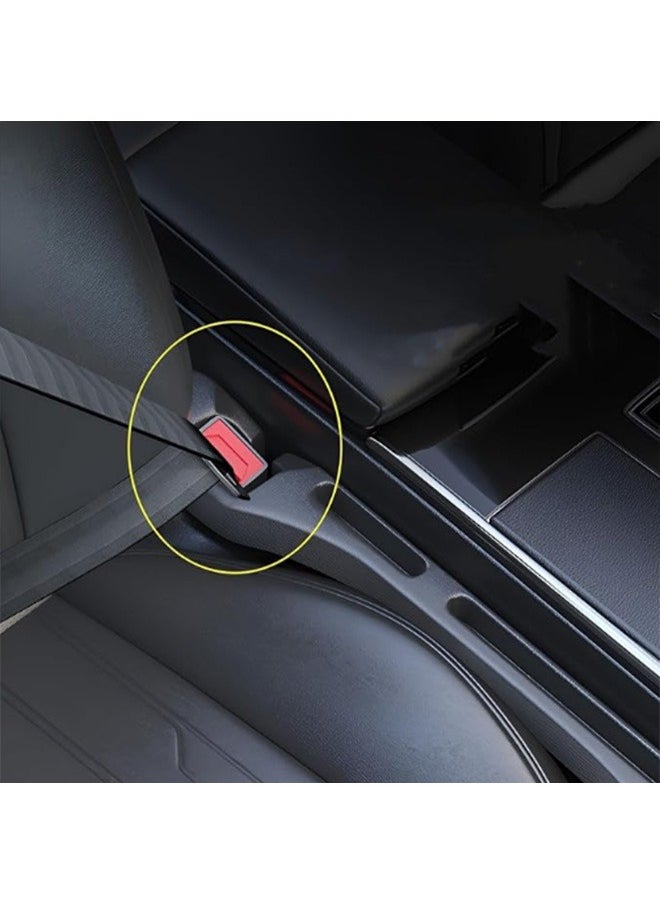 2-Piece PU Car Gap Filler, Grooved Storage Gap Organizer for Tightly Filling Seat Gaps,for Nissan, Mazda 6, Toyota Accord, Honda, Changan, Mercedes-Benz, BMW, Audiroove Storage Gap Organization,For Tightly Filling Seat Gaps,For All Models Car Accessories
