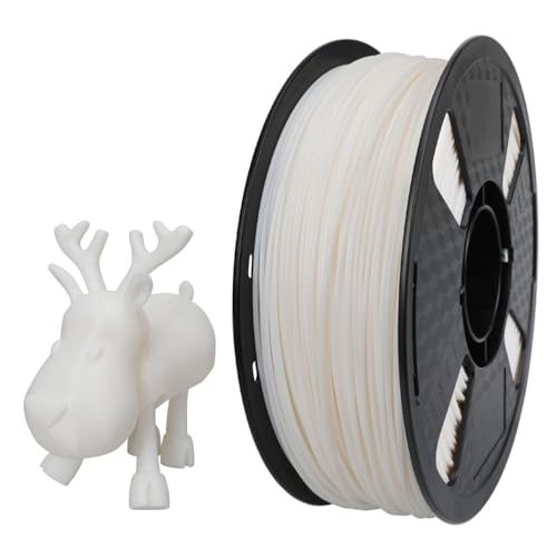 CC3D Flexible 55D TPE Filament Natural White 1.75mm 1KG Shore Hardness 95A Similar TPE Filament 3D Printer Filament FDM 3D Printing Material White Color - Image 5