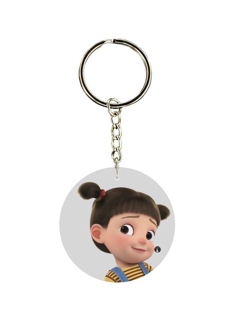 RKN Baby Girl Printed Double Sided Keychain