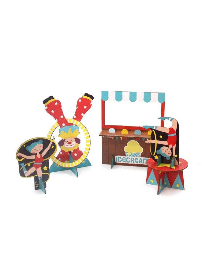 shumee DIY 3D Activity Box - Circus Themed (6 Years+) | Multicolor | All-in-one Kit | Safe for Children | Pretend Play | Eco Friendly | Handcrafted in India - Image 5