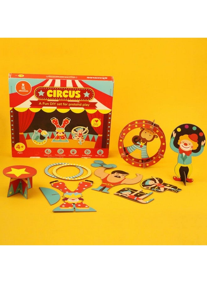 shumee DIY 3D Activity Box - Circus Themed (6 Years+) | Multicolor | All-in-one Kit | Safe for Children | Pretend Play | Eco Friendly | Handcrafted in India - Image 2