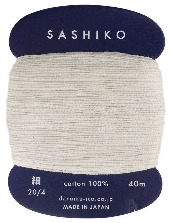 SASHIKO THREAD CARD 202 THIN 40 METER 1