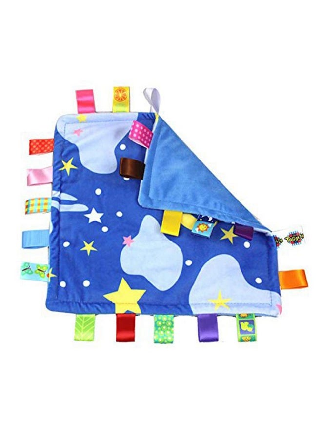 G-Tree Blue Baby Tag,Baby Taggy Blanket - Blue With Cloud Tag, Taggy Blanket Best Gift For Newborn Boy And Girls  - Image 2