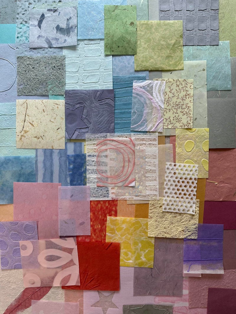 Kozo Studio Mulberry Paper Scrap Pack Spring Pastel Edition 100 Unique Pieces Premium Decorative Paper for Scrapbooking Card Making Collage Mixed Media Crafts and DIY Projects - Image 2