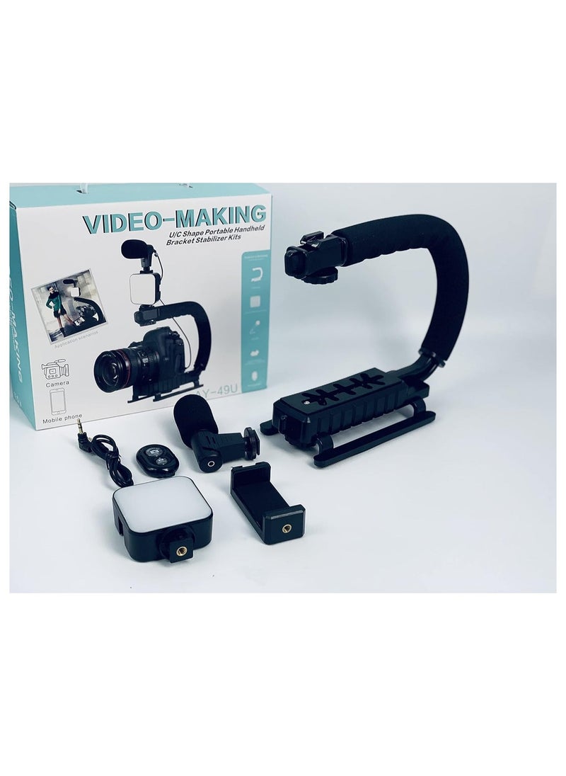 Raxoom U-Rig Handheld phone Stabilizing Photography Video Rig Film Making Vlogging Recording Case Bracket Stabilizer for iPhone Type C (Big) - Image 5