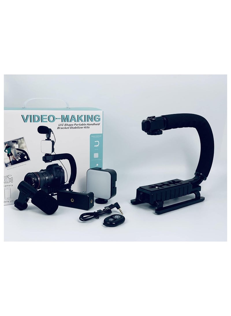 Raxoom U-Rig Handheld phone Stabilizing Photography Video Rig Film Making Vlogging Recording Case Bracket Stabilizer for iPhone Type C (Big) - Image 4