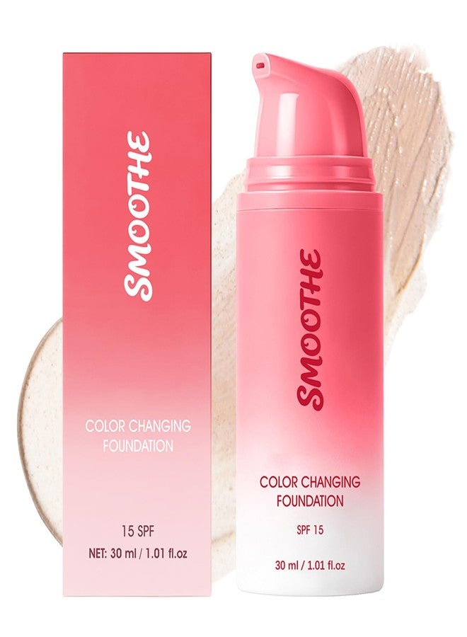 Aseawave Color Changing Foundation for Mature Skin, Foundation Makeup 4 in 1, Auto Adjusting Tone Correcting Makeup, Blurs Imperfections & Fine Lines, Hydrating Color Changing Liquid Foundation Concealer - Image 1