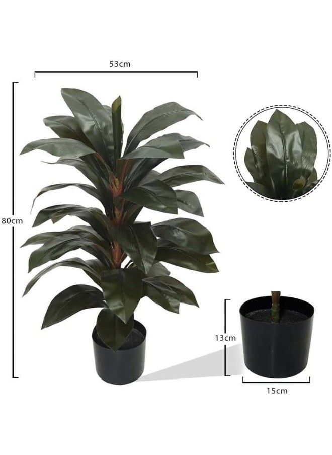 Generic Nearly Natural Real Touch Artificial Brazil Faux Plant 53X53X80 Cm Green-Brown  - Image 2