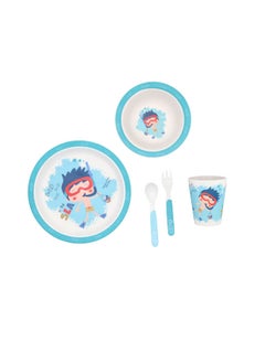 ALBERTO 5 Pcs Snorkelling Boy Kids Dinner Set  - Image 3