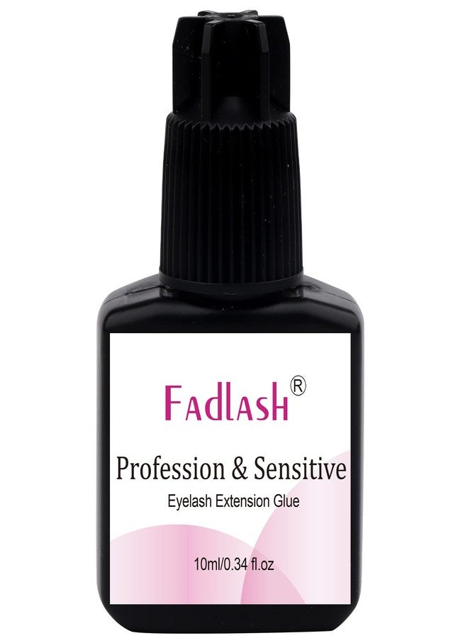 FADLASH Extra Strong Lash Glue 10ml - 1 Sec Drying Time, 8 Weeks Retention - Black Adhesive for Eyelash Extensions - Professional Use Only - Image 1