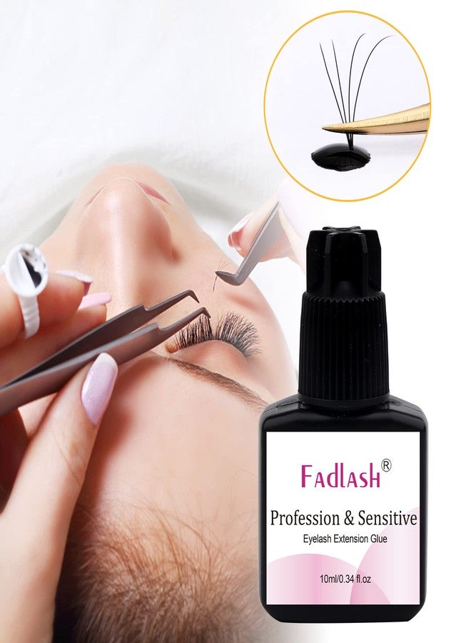FADLASH Extra Strong Lash Glue 10ml - 1 Sec Drying Time, 8 Weeks Retention - Black Adhesive for Eyelash Extensions - Professional Use Only - Image 5