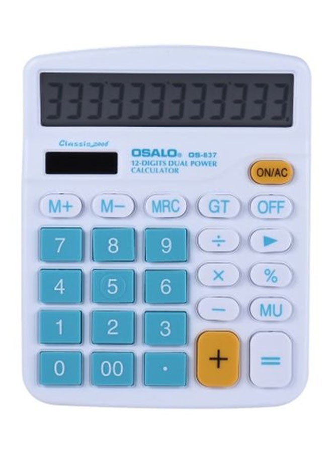OSALO Desktop Electronic Calculator Blue/White - Image 1