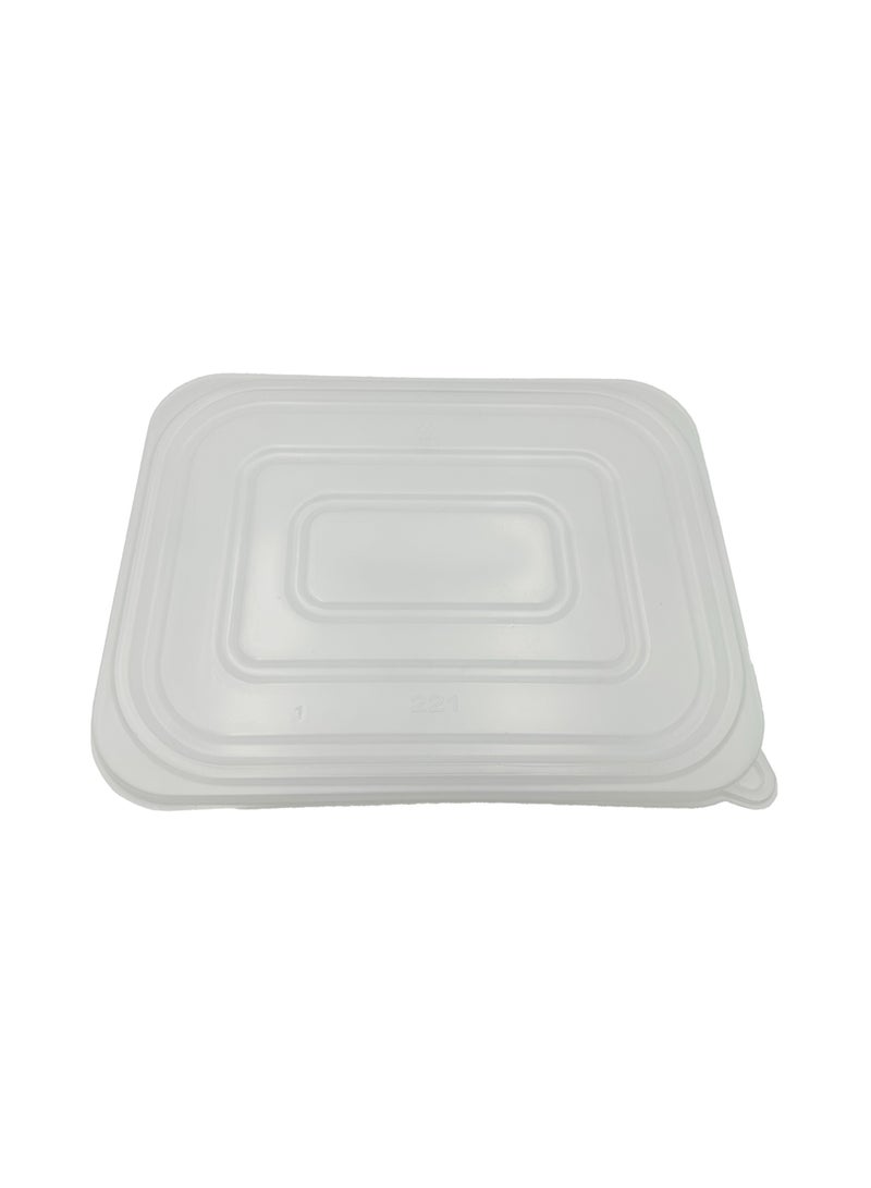 IDEAL PACK حاوية طعام مستطيلة من الألمنيوم الذهبي سعة 1800 مل مع غطاء - 1 قطعة - Image 3