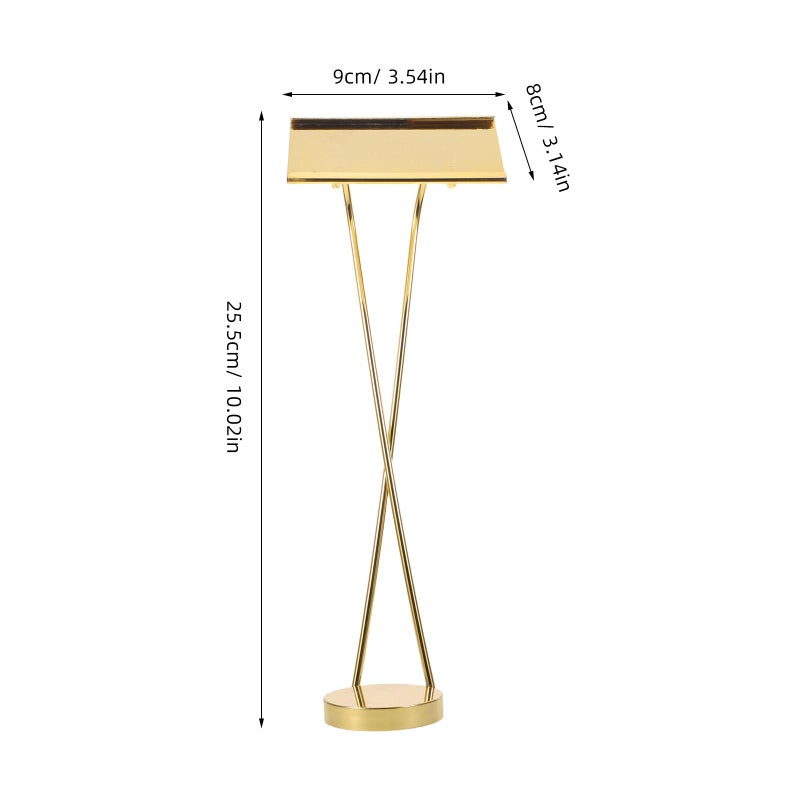 Gold X Shape Stainless Steel Table Card Holder For Business Cards Menus Wedding Reception - Image 3