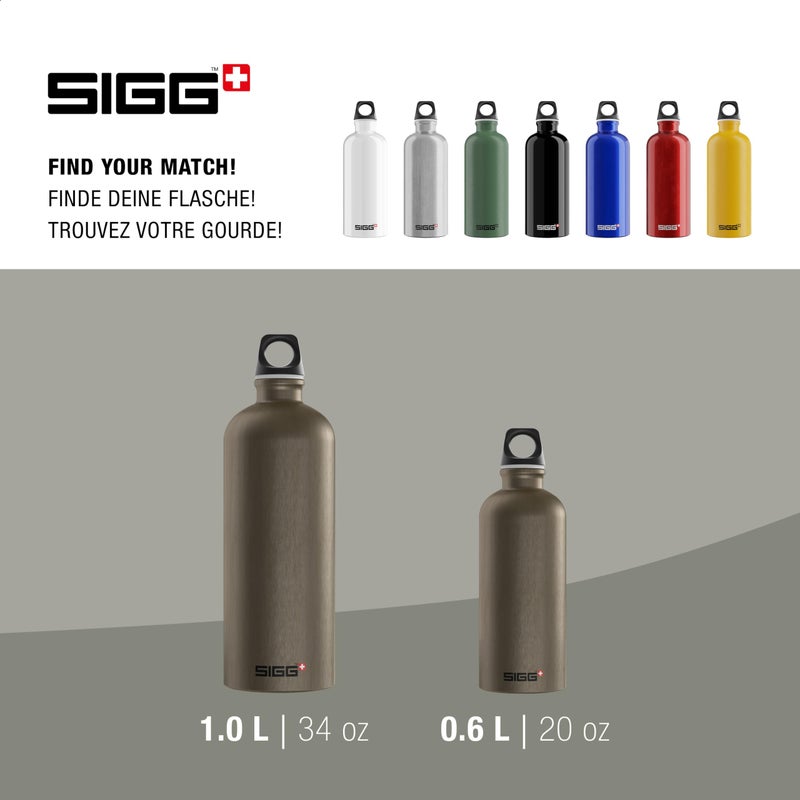 SIGG - Recycled Metal Water Bottle - Traveller - Made in Switzerland - Carbonated Drinks - BPA-Free - 20 Oz - Image 5