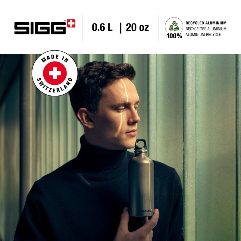SIGG - Recycled Metal Water Bottle - Traveller - Made in Switzerland - Carbonated Drinks - BPA-Free - 20 Oz - Image 2