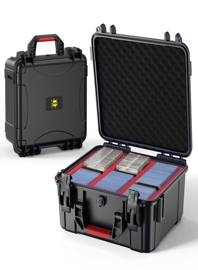 DEVASO Toploader Storage Box for 3" x 4" 35PT Rigid Card Holder, Graded Storage Card Case with 3 Dividers, Trading Card Storage Box Hard Card Case for Sport Baseball Card (Holds 600+ Toploader) - Image 1