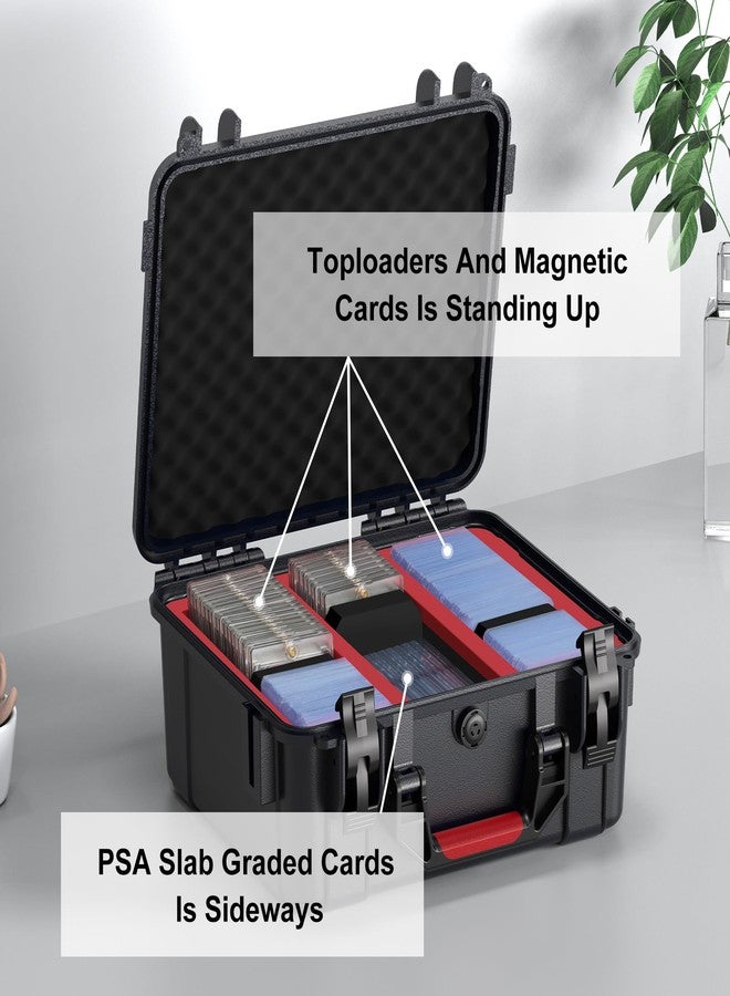 DEVASO Toploader Storage Box for 3" x 4" 35PT Rigid Card Holder, Graded Storage Card Case with 3 Dividers, Trading Card Storage Box Hard Card Case for Sport Baseball Card (Holds 600+ Toploader) - Image 4