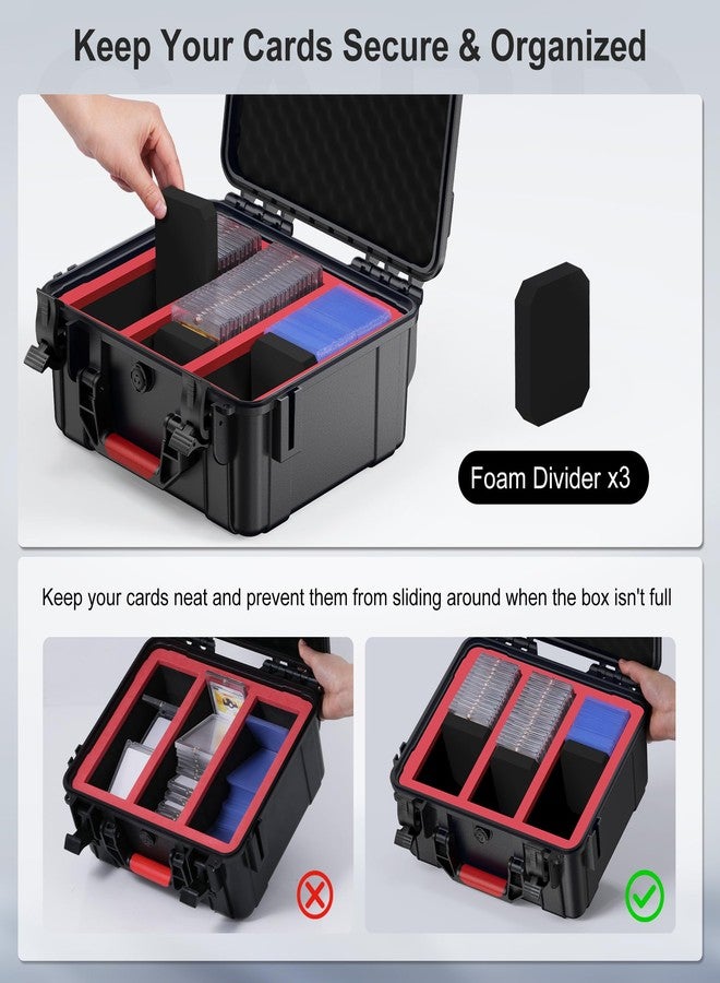 DEVASO Toploader Storage Box for 3" x 4" 35PT Rigid Card Holder, Graded Storage Card Case with 3 Dividers, Trading Card Storage Box Hard Card Case for Sport Baseball Card (Holds 600+ Toploader) - Image 5