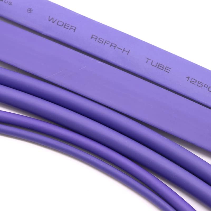 1/2 Heat Shrink Tubing,Teat Shrink Wrap 1M Purple Electric Heat Wrap Cable Insulated Sleeving Tubes, Dia 1-50 Mm Heat Shrink Tube 2:1 Polyolefin Thermal Cable Sleeve(40mm x 1 Meter) - Image 4