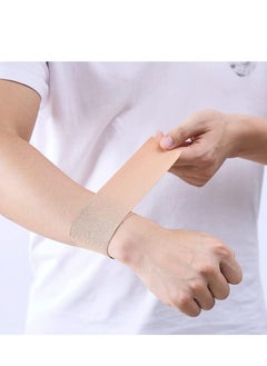 Y&D Kinesiology Tape Waterproof Athletic Sports for Knee Shoulder and Ankle Elbow Pain Relief Latex Free Roll Beige 2 Uncut Rolls  - Image 3