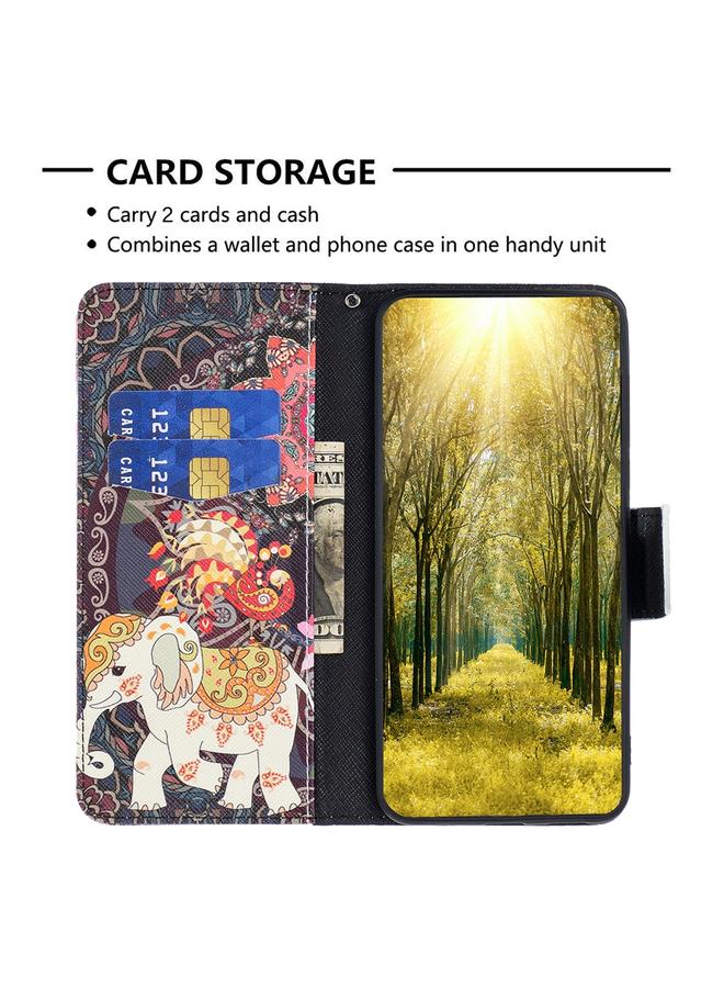 S-TOP Case For Samsung Galaxy A23e 5G Colored Drawing Pattern Flip Leather Phone Case - Image 5