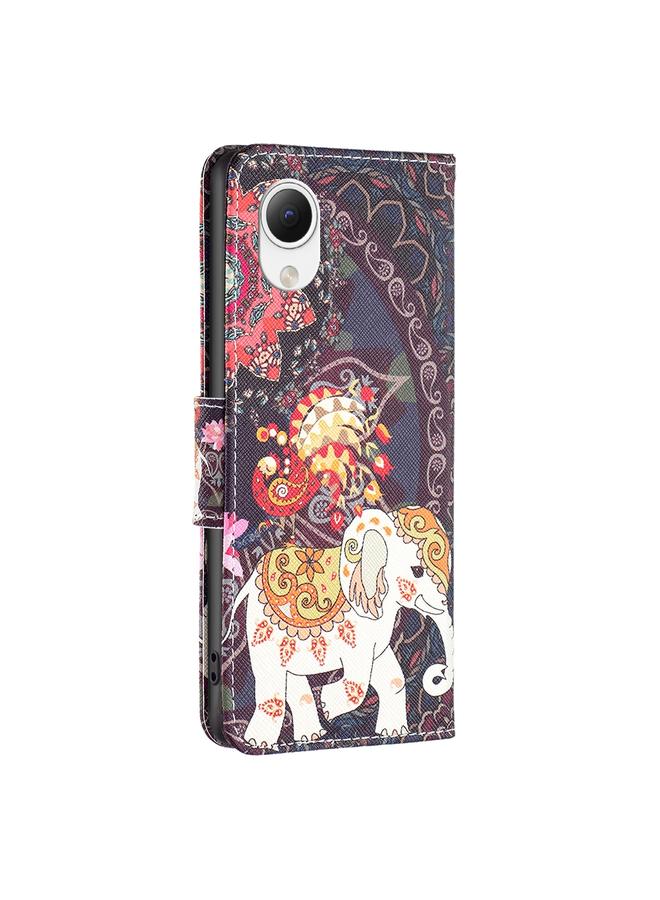 S-TOP Case For Samsung Galaxy A23e 5G Colored Drawing Pattern Flip Leather Phone Case - Image 3