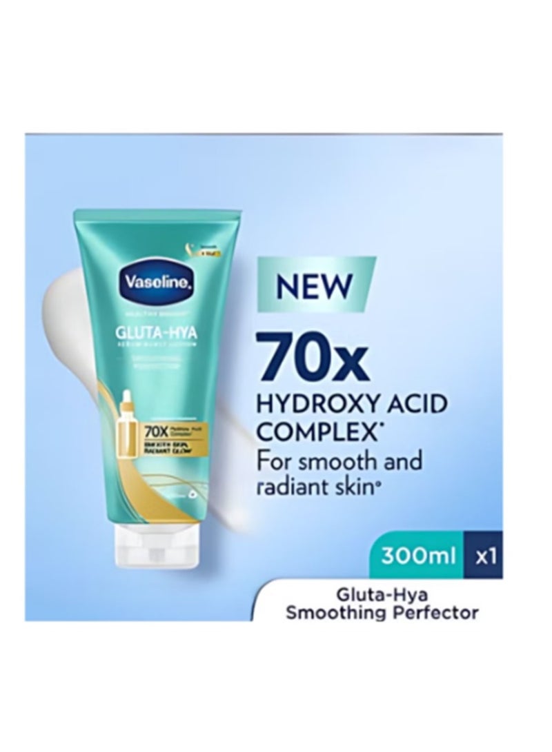 Vaseline Healthy Bright Gluta-Hya Serum Burst Lotion Smoothing Perfector 300 ML - Image 3