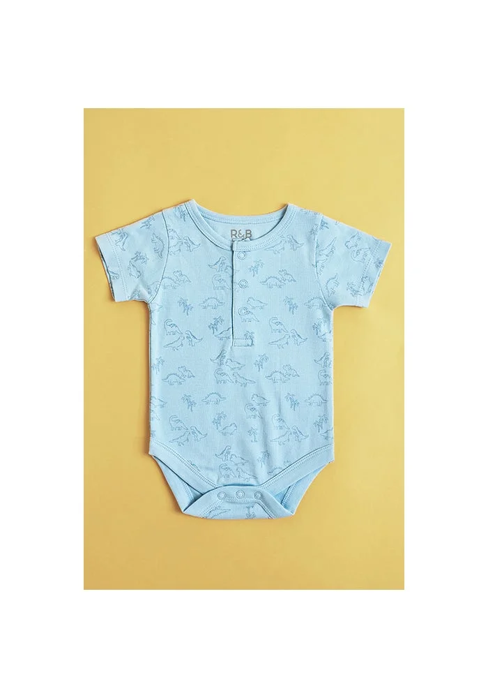 R&b 3 Pack Printed Bodysuits with Short Sleeves