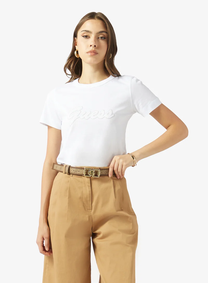 GUESS Crew Neck Boxy T-Shirt