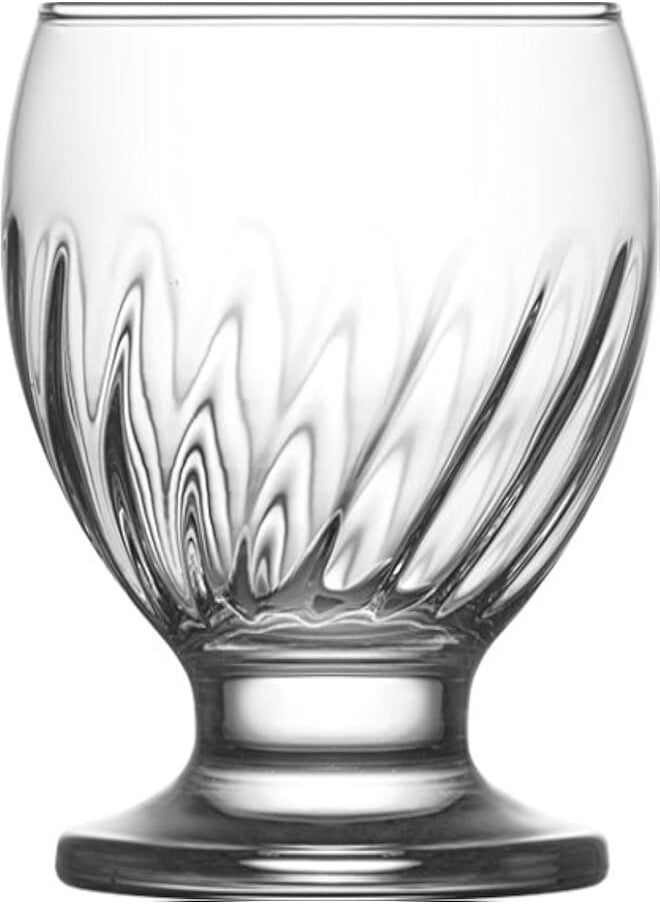 LAV LAV NECTAR Glass /215 cc - 7.25 Oz / 6 Pcs/Elegant design, Trusted Brand, attractive shape of Water, Soft Drink, smoothies, Juices, Cocktails/High Quality Materials 