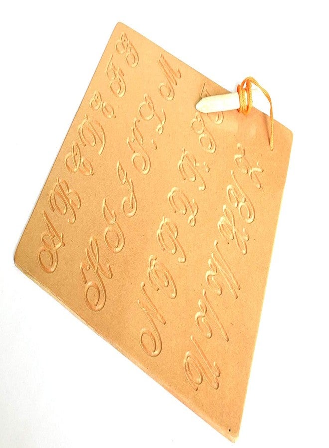 JOY LAND JOYLAND?? Capital Numbers Hindi Varnmala Writing Practice Wooden Tracing Boards Educational Toys for Kids with Dummy Pencil | Smat Kids | Knowledge for Kids | Letter Educational Slate | Learning Board for Baby (Capital Cursive) - Image 2