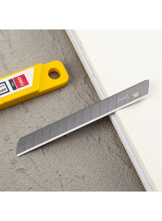 Deli Snap-Off Utility Cutter Replacement Blades 9 mm with 13 Segments, SK5 Steel - Image 5